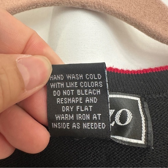 Terrazo Cardigan Sweater Size Large Holiday Cardinal Embroidered Beaded Bird - Picture 6 of 13